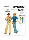 Simplicity Ss3047: Retro-Inspired 1970S Misses' Pants And Jacket Pattern 1
