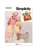 Simplicity Ss3050: Practical Apron, Mittens & Hat Set For Kids And Teens 1