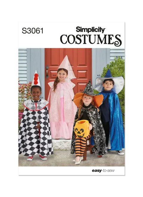 Simplicity Ss3061: Festive Children'S Themed Costume Sewing Pattern 1
