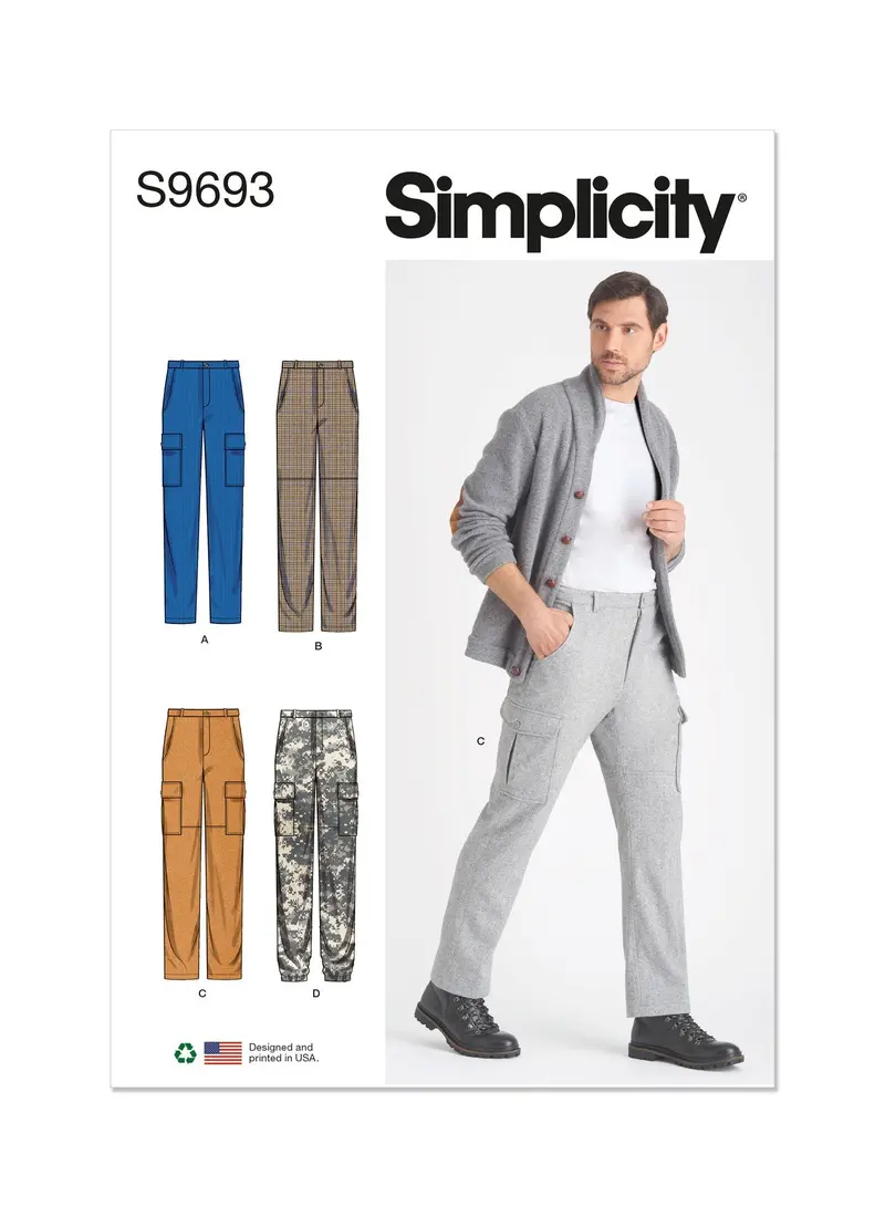 Simplicity Ss9693 Sewing Pattern: Unisex Skirt And Pants For Men & Boys 1