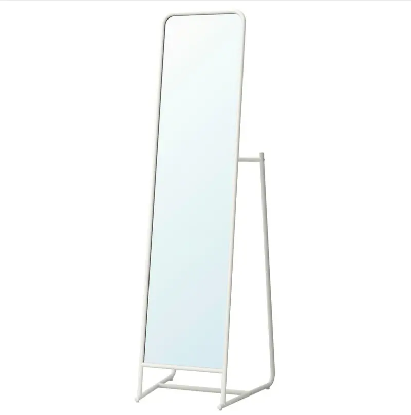 Slim Standing Full-Length Mirror – Knapper, White Frame, 48X160 Cm 1