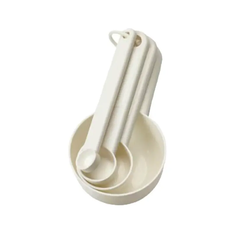Stäm Nested Measuring Cup Set – 4-Piece, Bpa-Free White Plastic 1
