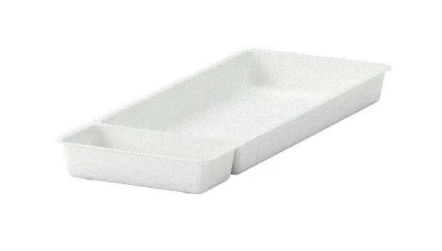 Stodja Modular Utensil Organizer Tray – White, 20X50 Cm 1