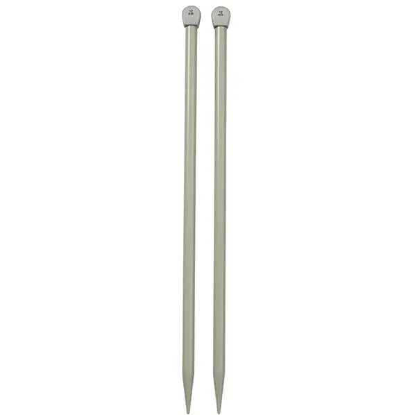 Straight Knitting Needles – 40Cm Length, 12.0Mm Diameter, Smooth Bamboo Or Aluminum 1