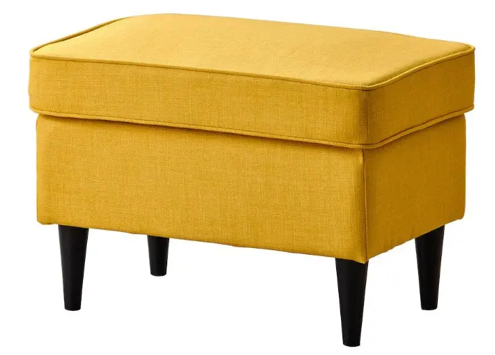 Strandmon Skiftebo Yellow Matching Footstool For Lounge Comfort 1