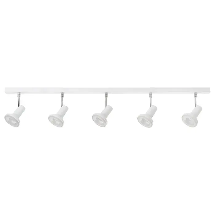 Stratosfar Multi-Directional Ceiling Spotlight – 5-Head White & Chrome Fixture 1