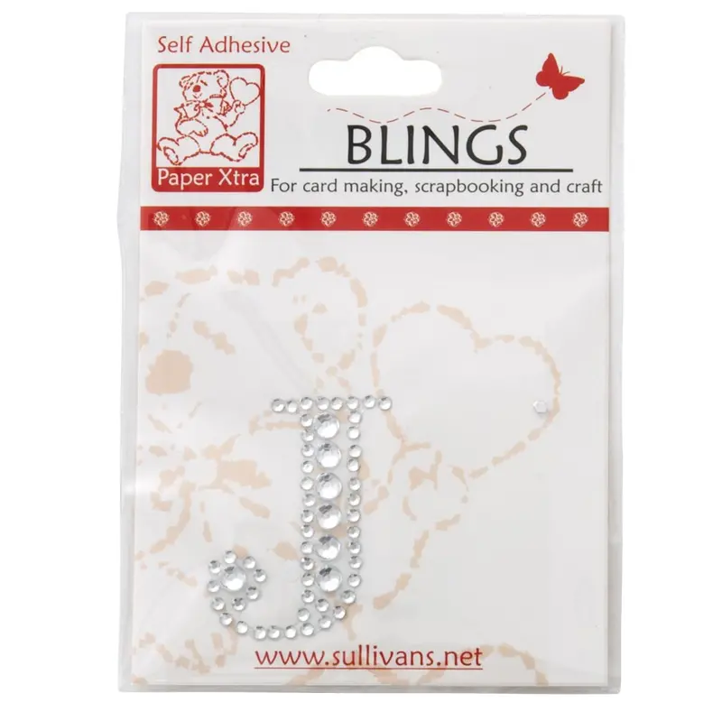 Sullivans Alphabet Bling Embellishment: Letter J 1