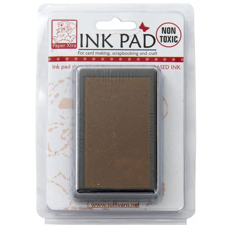 Sullivans Brown Dye-Based Ink Pad – Fade-Resistant Craft Stamping Supply 1