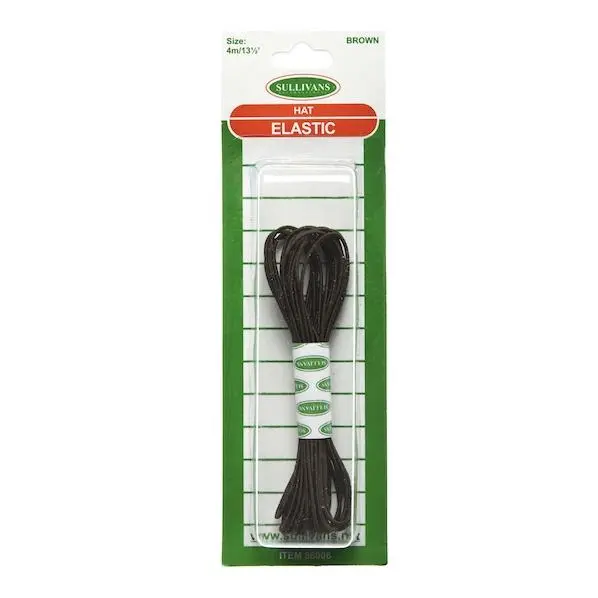 Sullivans Brown Hat Elastic Cord – 4-Meter Length 1