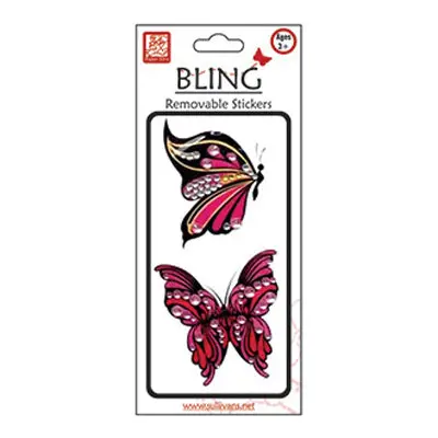 Sullivan'S Butterfly-Design Bling Acrylic Sticker 1