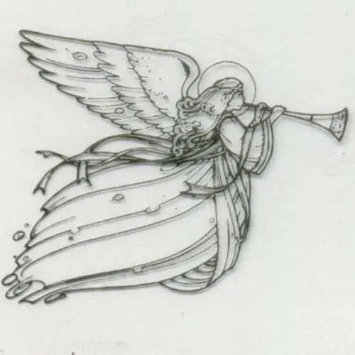 Sullivans Christmas Angel Clear Photopolymer Stamp 1