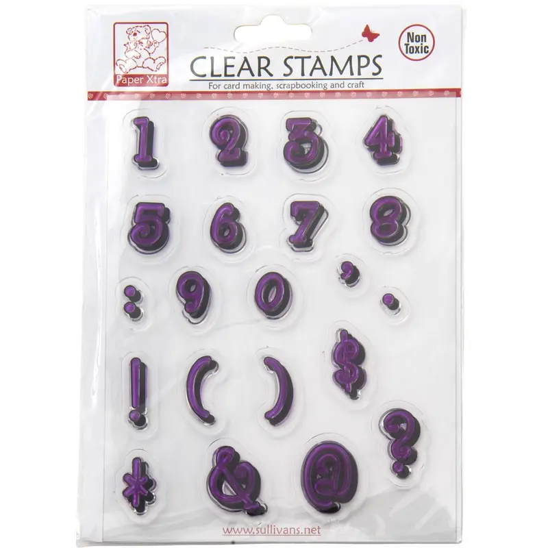 Sullivans Clear Alphabet & Number Stamp Set 1