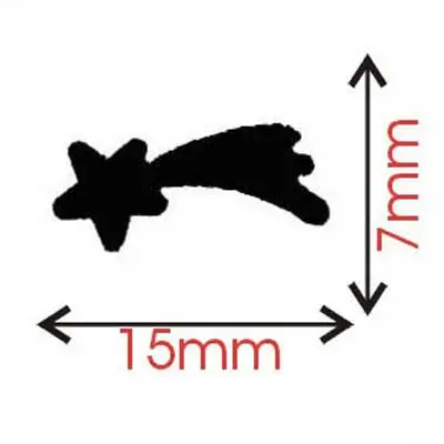 Sullivans Comet-Shaped Craft Punch – 15Mm Die-Cut Tool 1