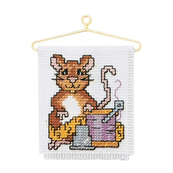 Sullivans Cross-Stitch Pattern Kit – Adorable Mouse Design 1