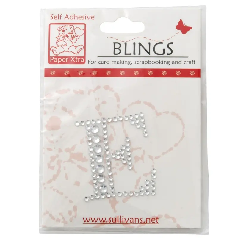 Sullivans Decorative Bling Embellishment – Shiny Letter 'E' Accent 1