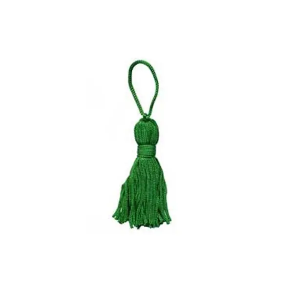 Sullivans Emerald Green Rayon Chainette Tassel – 75Mm Length 1
