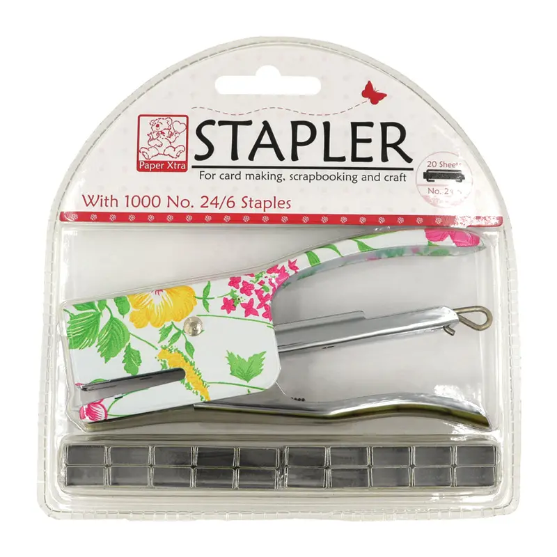 Sullivans Floral-Themed Stapler With Assorted Staples – Craft Edition 1