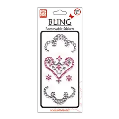 Sullivan'S Heart-Shaped Bling Acrylic Sticker 1