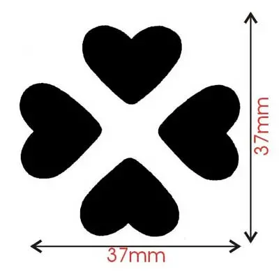 Sullivans Heart-Shaped Craft Punch Set – Four 37Mm Dies 1