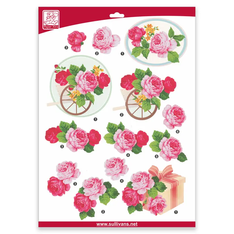 Sullivans Roses Decoupage Sheet – 210 Mm × 300 Mm Premium Paper 1