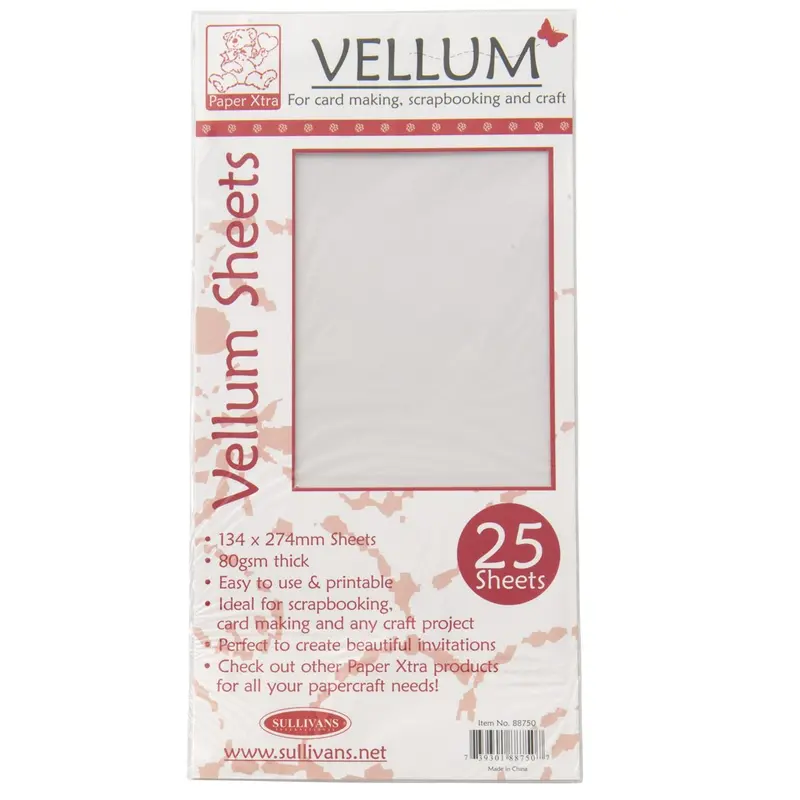 Sullivans Scrapbook Vellum Sheets – 134 X 274 Mm 1