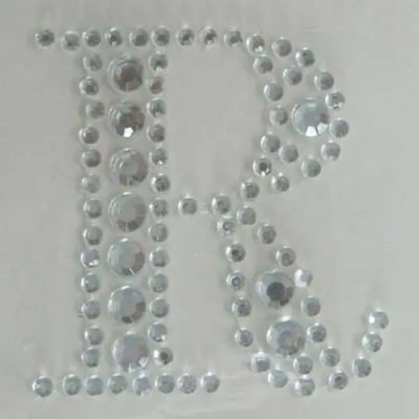 Sullivans Self-Adhesive Rhinestone Letter 'R' 1