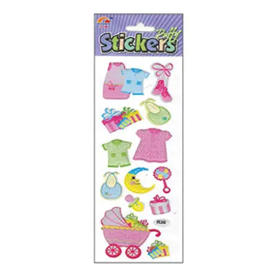 Sullivan'S Soft Baby Pink Puffy Sticker 1