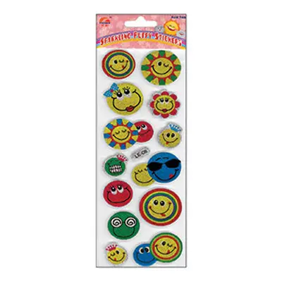 Sullivan'S Sparkling Smiley Face Puffy Sticker 1