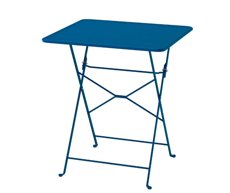 Sundsö Dark Blue Portable Folding Table – 65X65 Cm Space-Saving Surface 1