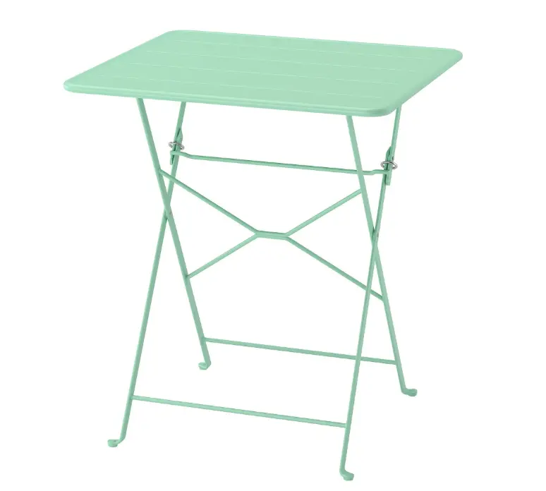 Sundso Weather-Resistant Outdoor Table In Light Green, 65X65 Cm 1