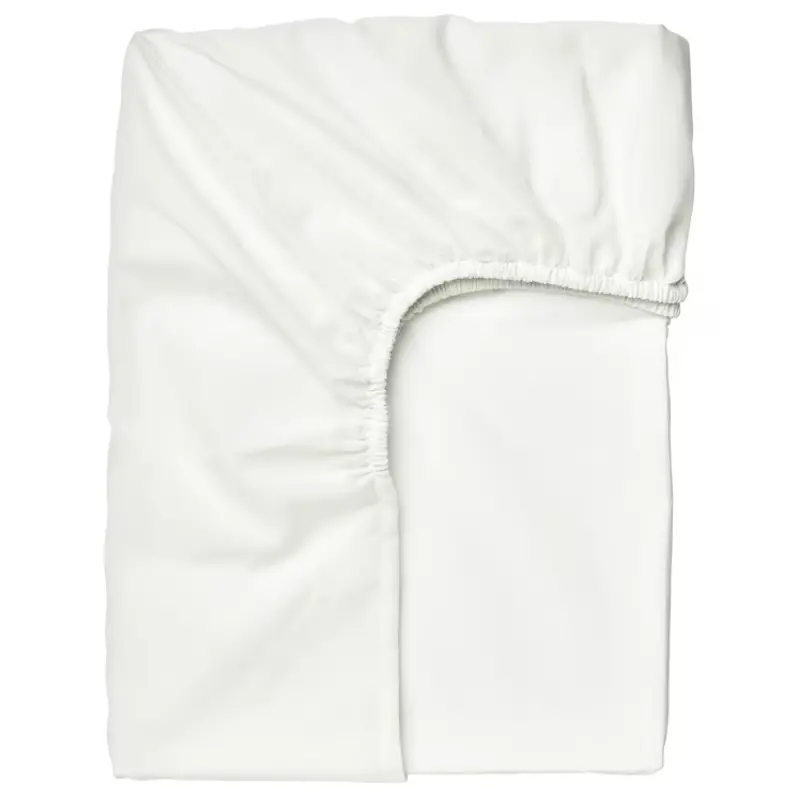 Taggvallmo White Fitted Sheet – 90X200 Cm 1