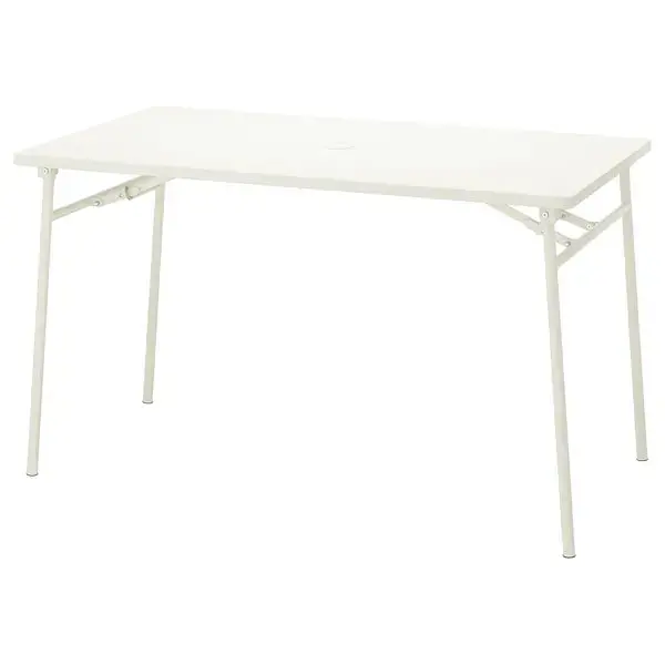 Torparö Foldable Indoor/Outdoor Table In White, 130X74 Cm 1