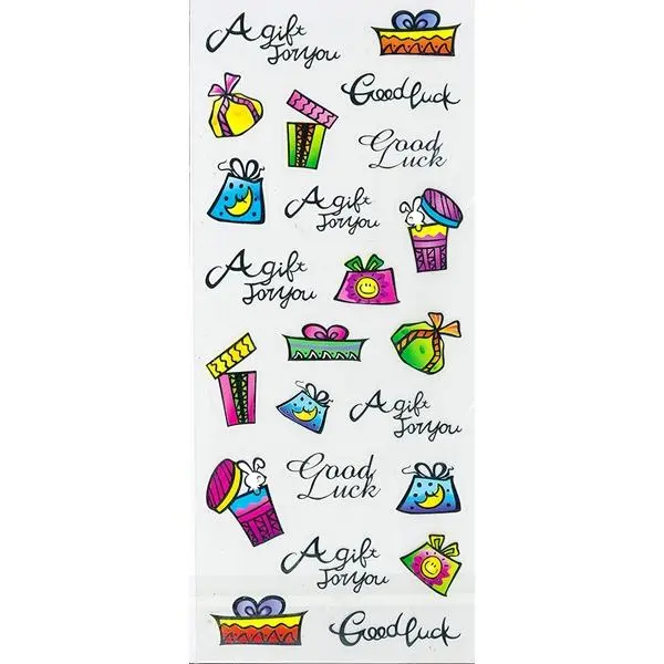 Transparent 'Good Luck' Sticker By Arbee 1
