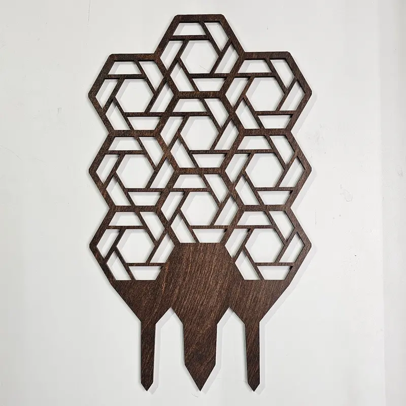 Trellis V3 Hex Flower Wall Planter – Medium-Sized Hexagonal Mount For Vertical Gardens 1
