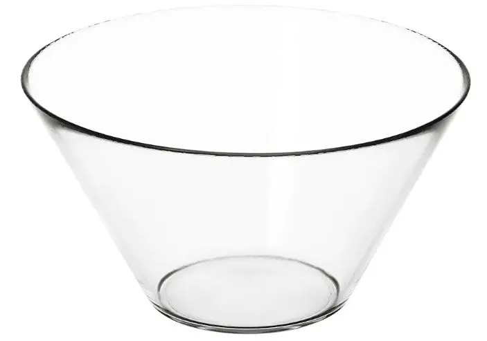 Trygg Clear Glass Serving Bowl – Round Tempered Design, 28 Cm Diameter 1