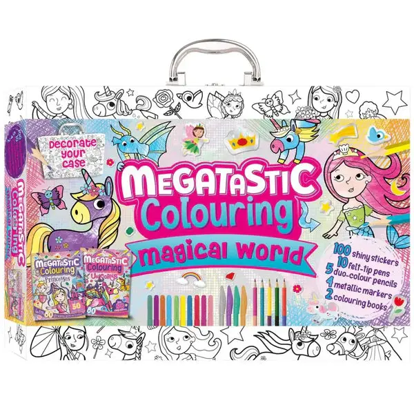 Ultimate Playcase Megatastic Colouring: Magical World Edition – Large-Format, Fantasy-Themed Coloring Book For Kids 1