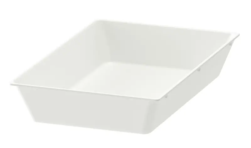 Uppdatera Compact Utensil Organizer Tray In White – 20X31 Cm 1