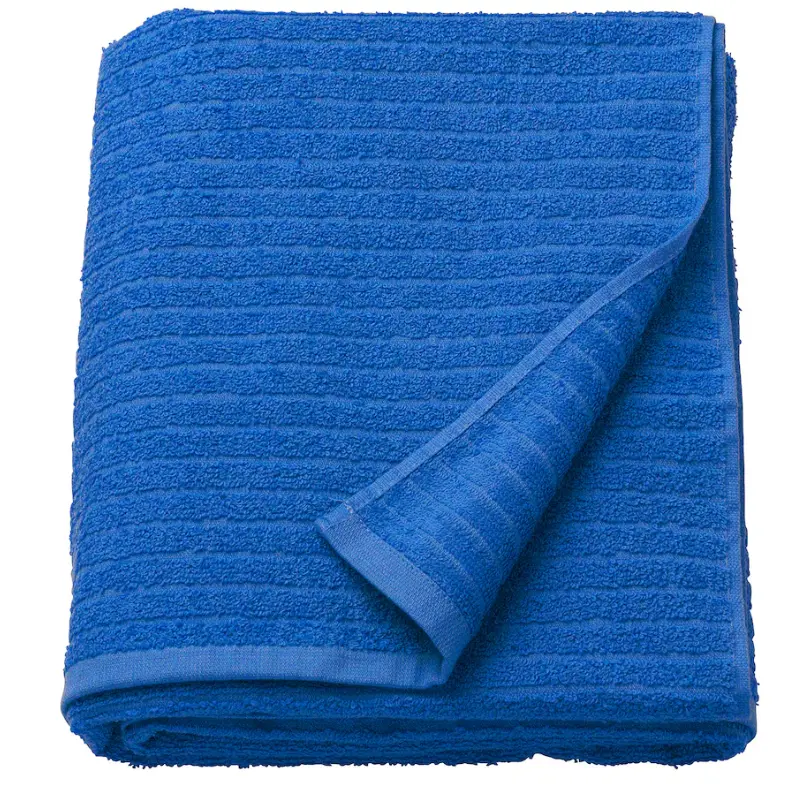 Vågsjön Oversized Bath Sheet – Bright Blue, 100X150 Cm 1
