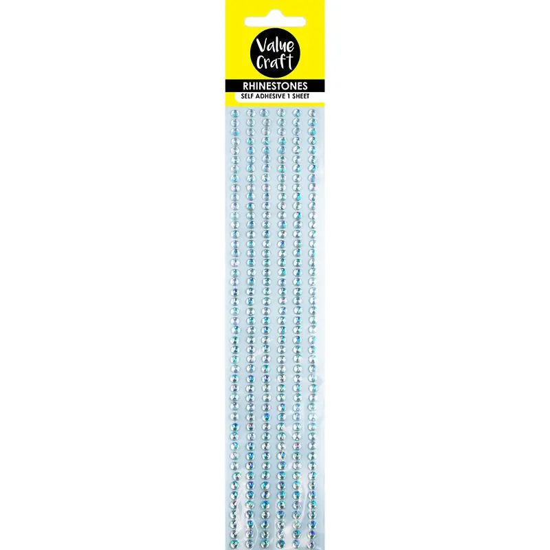 Value Craft Crystal Ab Rhinestone Strip Sticker – 8Mm Wide 1