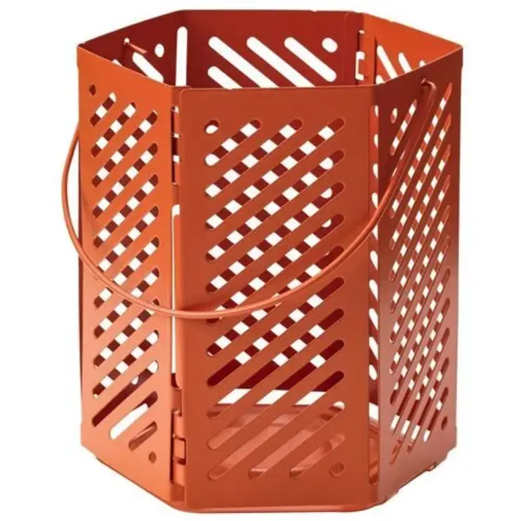 Vårsyren Brown-Orange Ceramic Lantern – 12 Cm Height 1