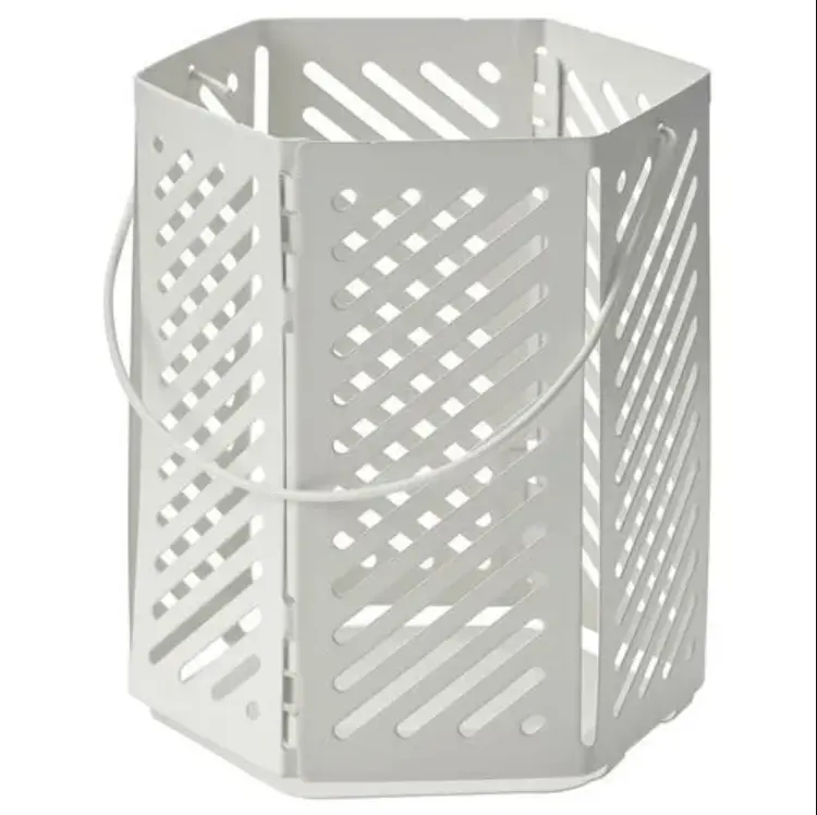 Vårsyren Minimalist White Ceramic Lantern – 12 Cm 1