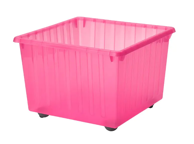 Vessla Rolling Storage Crate – 39X39 Cm, Heavy-Duty Polypropylene 1