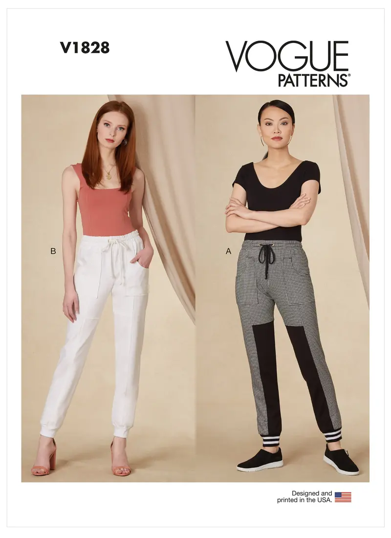 Vogue V1828 Sporty Track Pants Pattern For Misses And Petite Women 1