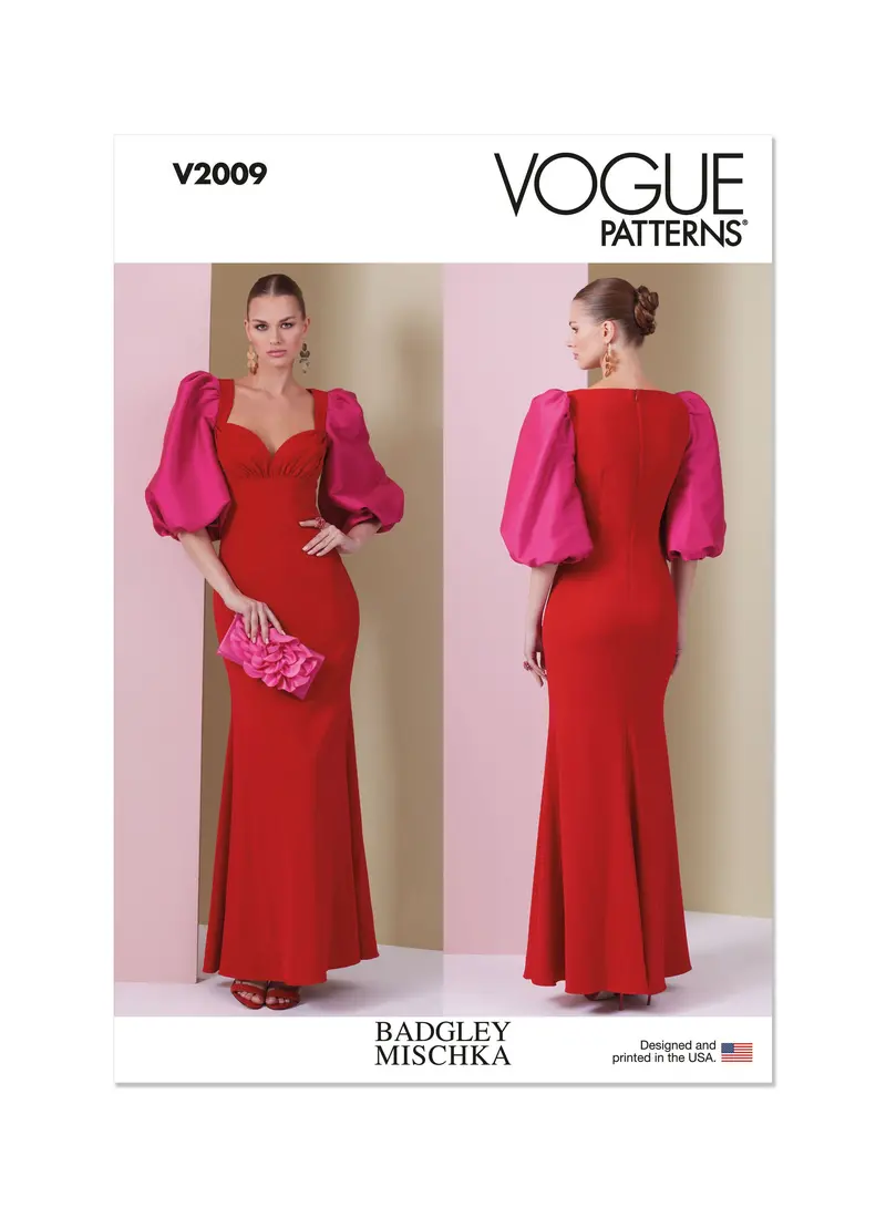 Vogue V2009 Special Occasion Dress Pattern For Misses 1