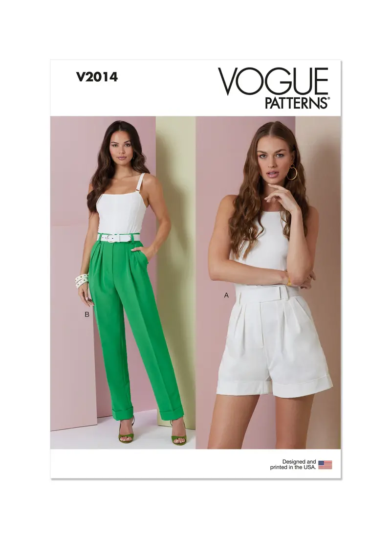 Vogue V2014 Misses’ Casual Shorts And Pants Pattern 1