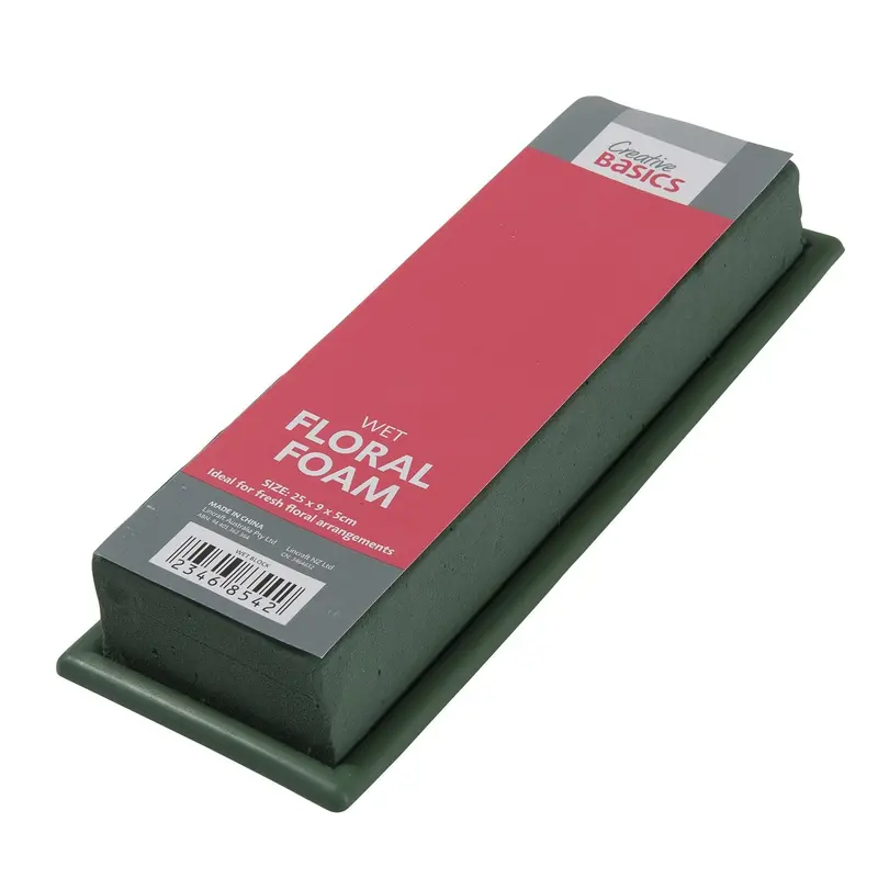Wet Floral Foam Block – 25Cm × 9Cm Professional Oasis Arranging Base 1