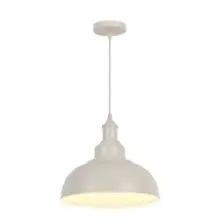 White Ceramic E27 Dining Pendant – D1-05, Clean Aesthetic 1