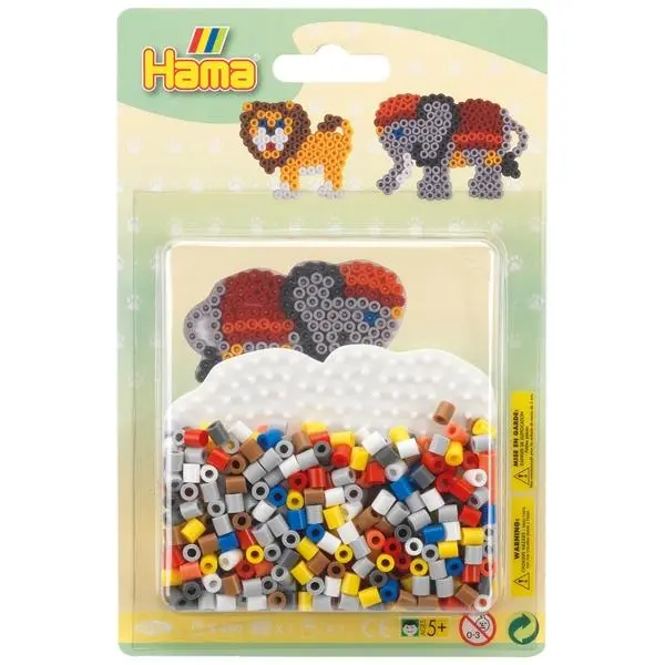 White Elephant-Themed Hama Bead Blister Pack – Small Size 1