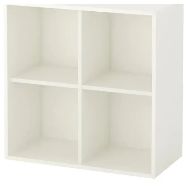 White Modular Cabinet With 4 Compartments – Adjustable Shelving Unit, 70X35X70 Cm, Eket 1