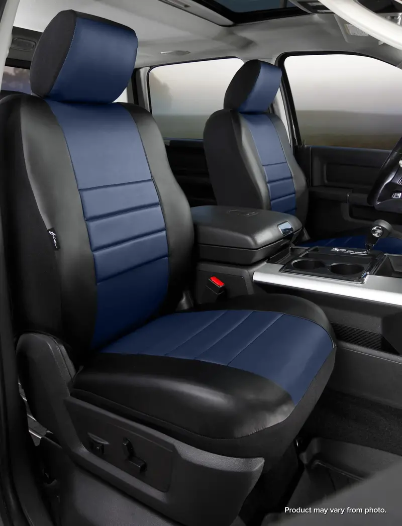 Fia Sl67-11 Blue Leatherette Custom-Fit Front Seat Covers – Sl60 Series 1